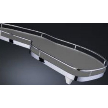 lemans-450mm-komplekt-2-polki-2-dovodchika-levij-arena-klassik-hrom