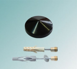 Держатель 5.01Д, D=16мм, S=6-8мм, черный глянец, -