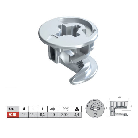 Эксцентрик Ø15 x 13.5mm (18/19mm)