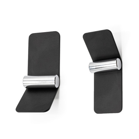 Ручка-крючок для мебели, Torn, черный матовый/хром, 32 мм, Nomet, Польша