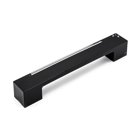 Ручка-скоба blackplast, Черный / прозрачный, 160/230 мм, Модерн, Polyplast, Италия
