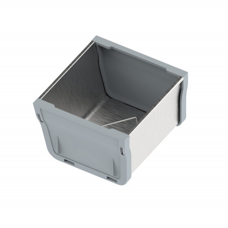 SLIM BOX Контейнер для рамки 88mmx88mm металл инокс/ пластмасса серебро