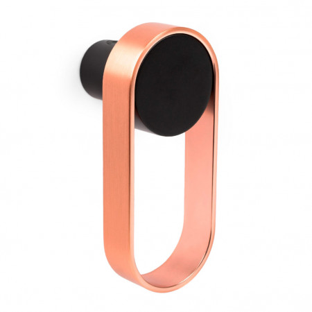 Крючок ORBIT, 7007045ZM226, матовый черный/медь, 45х105х45 мм, Viefe, Испания
