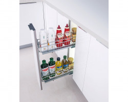 Бутылочница Smartline в базу 150 мм, левая, хром, FRM1500.15L