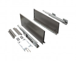 Комплект ящика Firmax Smartline, длина 450 мм, высота 199 мм, Push-to-Open, антрацит, FRM0745.043/199P
