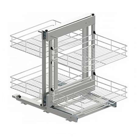 Система Волшебный угол, MAXIMA CLASSIC Corner Comfort, 1000мм, правый, с доводчиком, хром, Rejs